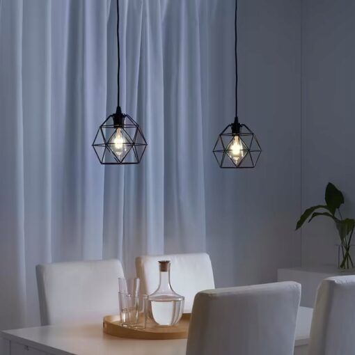 IKEA BRUNSTA / HEMMA LAMPA WISZĄCA CZARNA 20 CM - obrazek 2