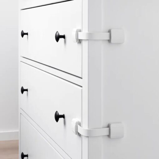 IKEA UNDVIKA BLOKADA BEZPIECZEŃSTWA DLA DZIECI BIAŁA 2SZT - obrazek 2