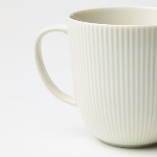 IKEA OFANTLIGT KUBEK BIAŁY PORCELANOWY 310 ML - obrazek 3
