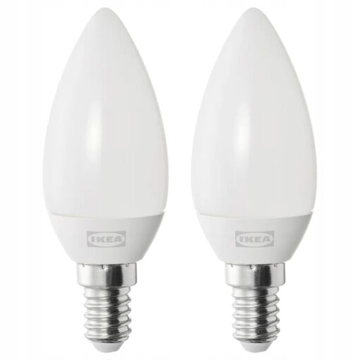 IKEA LUMEN ŻARÓWKA LED E14 250 BIAŁY OPAL 2SZT