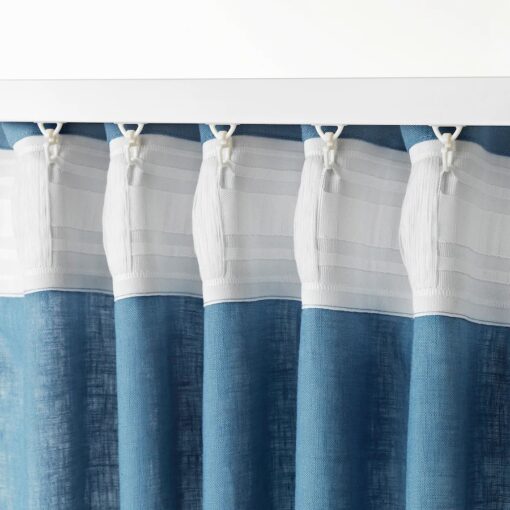 IKEA VIDGA HACZYKI DO PROWADNIC DO ZASŁON BIAŁE 24 SZT - obrazek 2
