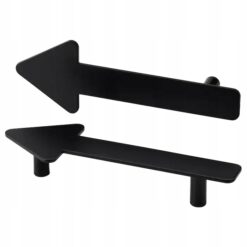 IKEA JARNSPARV UCHWYT MEBLOWY CZARNA STRZAŁA 2 SZT