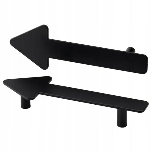 IKEA JARNSPARV UCHWYT MEBLOWY CZARNA STRZAŁA 2 SZT