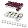 IKEA ADLAD ZESTAW - ŚWIECZKI TEALIGHT LASY + JAGODY I ŚWIECZNIKI