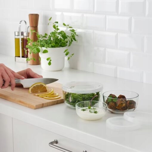 IKEA BESTAMMA POJEMNIK NA ŻYWNOŚĆ ZESTAW 3 SZT. - obrazek 2