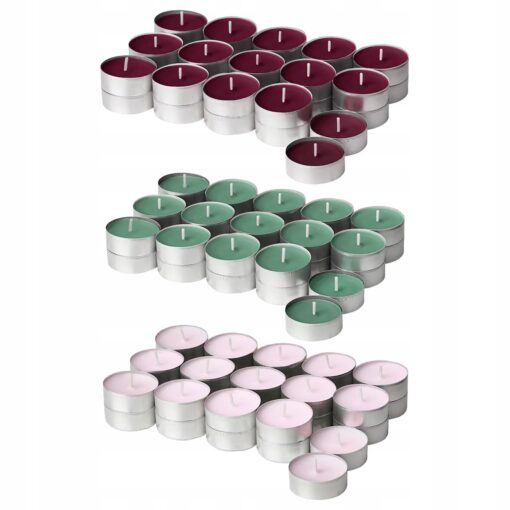 IKEA LUGNARE ŚWIECZKI TEALIGHT PACHNĄCE - JAŚMIN JAGODY TRAWA