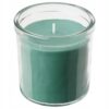 IKEA HEDERSAM ŚWIECA ZAPACHOWA W SZKLE TRAWA 8.5CM