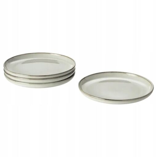 IKEA GLADELIG 4X TALERZYK SZARY 20 CM