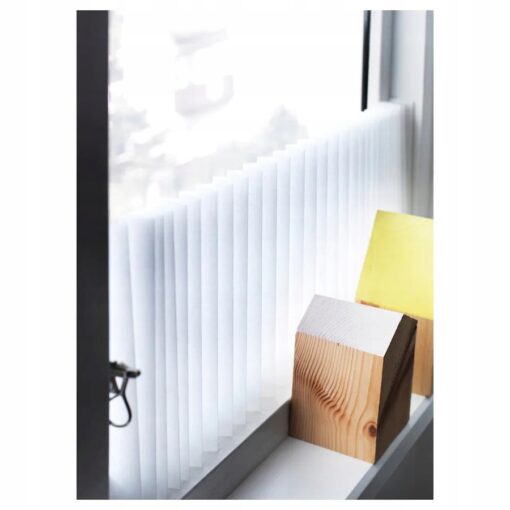 IKEA SCHOTTIS ROLETA ŻALUZJA PANELOWA PLIS BIAŁA 90x190 cm - obrazek 2