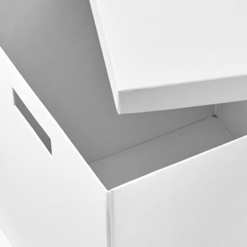 IKEA TJENA POJEMNIK Z POKRYWĄ BIAŁY 35x50x30 CM - obrazek 3