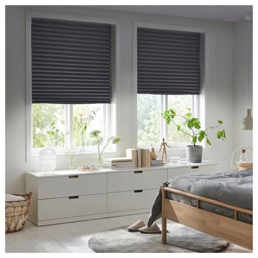 IKEA SCHOTTIS ŻALUZJA PLISOWANA SZARY 100x190 CM - obrazek 5