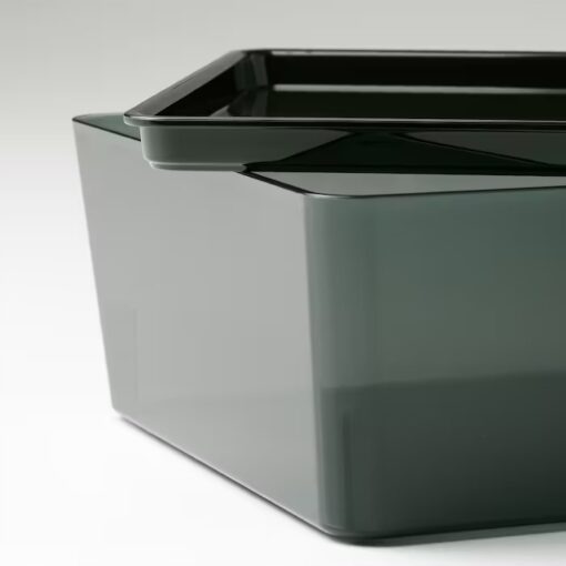 IKEA KUGGIS POJEMNIK Z POKRYWKĄ CZARNY - obrazek 5