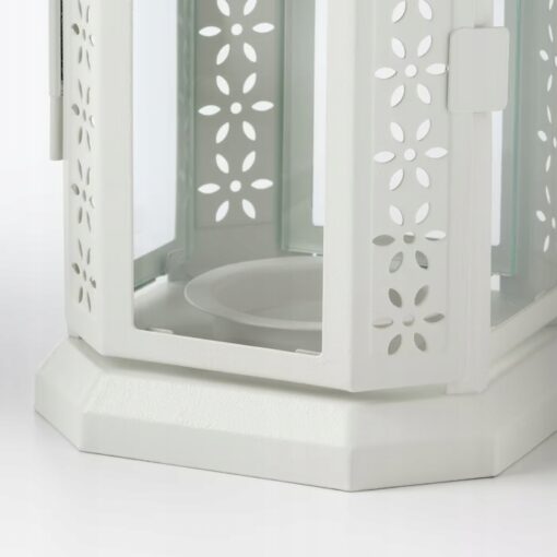 IKEA ENRUM LATARENKA LAMPION BIAŁY 22 CM - obrazek 4
