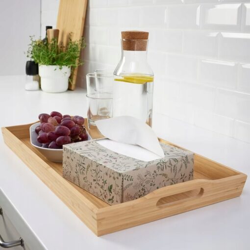 IKEA HAJMAL SERWETKI 16x32 WZÓR W KWIATY 100 SZT. - obrazek 5