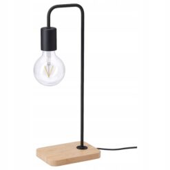 IKEA TVARHAND LAMPA STOŁOWA PODSTAWA BAMBUS/CZARNY