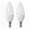 IKEA SOLHETTA ŻARÓWKA LED E14 470 LN ŻYRANDOL 2szt