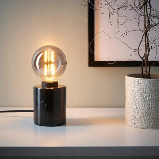 IKEA MOLNART ŻARÓWKA LED E27 KULA SZARA 95 MM - obrazek 4