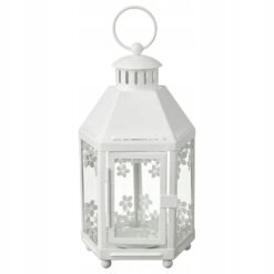 IKEA KRINGYNT LAMPION LATARENKA BIAŁY 21 CM
