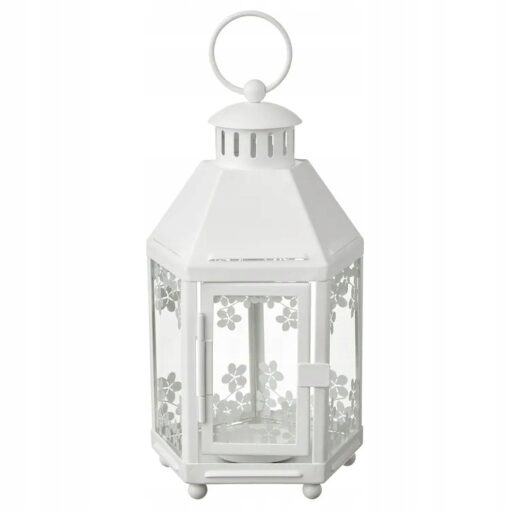 IKEA KRINGYNT LAMPION LATARENKA BIAŁY 21 CM