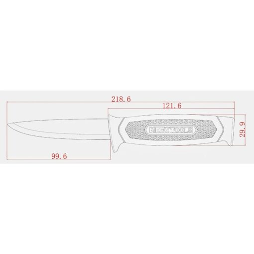 NÓŻ RZEMIESLNICZY STALOWY Z POKROWCEM 10 CM - obrazek 6