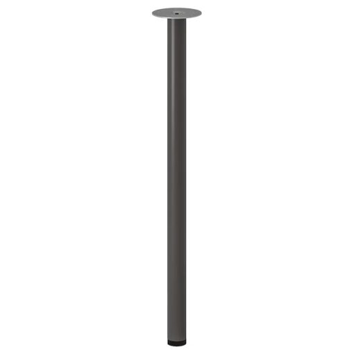 IKEA ADILS NOGA POD BLAT STALOWA 70 CM CIEMNY SZARY