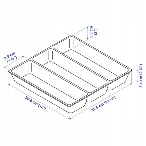 IKEA UPPDATERA TACA POJEMNIK NA SZTUĆCE 32x31 cm - obrazek 2