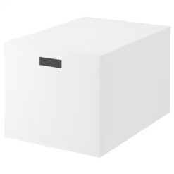 IKEA TJENA POJEMNIK Z POKRYWĄ BIAŁY 35x50x30 CM