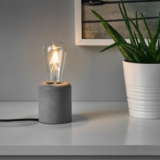 IKEA RASEGEL LAMPA STOŁOWA CEMENT 10X8CM - obrazek 2