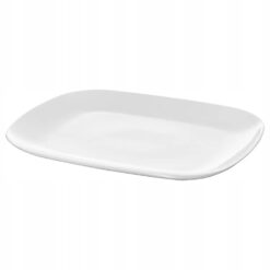 IKEA VARDERA TALERZ PŁASKI PORCELANOWY BIAŁY 31x26