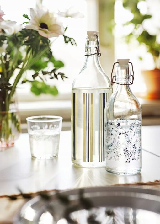 IKEA HAJMAL SZKLANKA ZE WZOREM 300 ML - 4 SZT. - obrazek 6