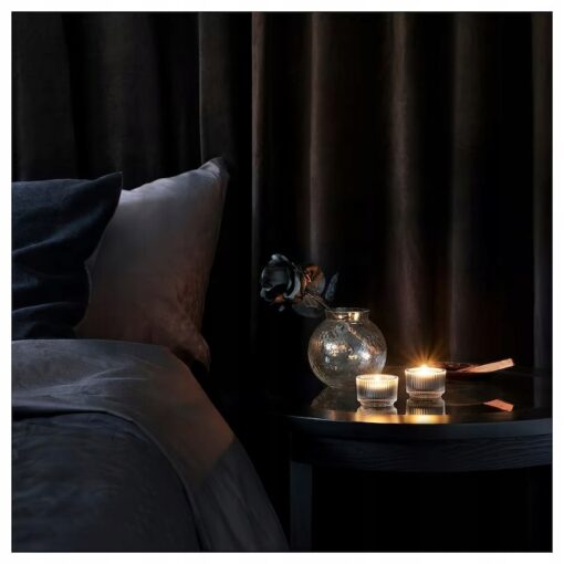 IKEA LOVTRAD ŚWIECZKI TEALIGHT RÓŻA I DREWNO SANDAŁOWE 30 SZT - obrazek 3