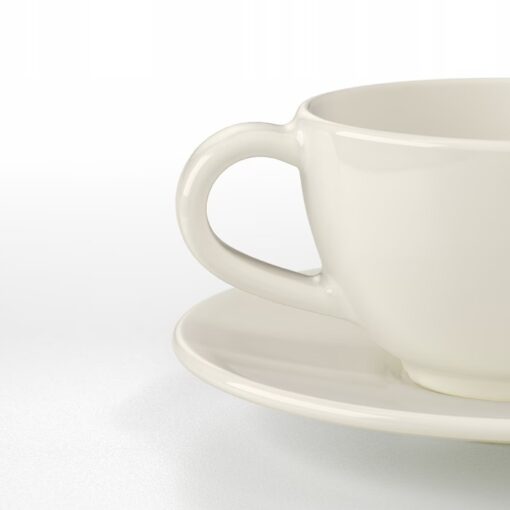 IKEA VARDAGEN FILIŻANKA DO HERBATY + SPODEK 140 ML - obrazek 4