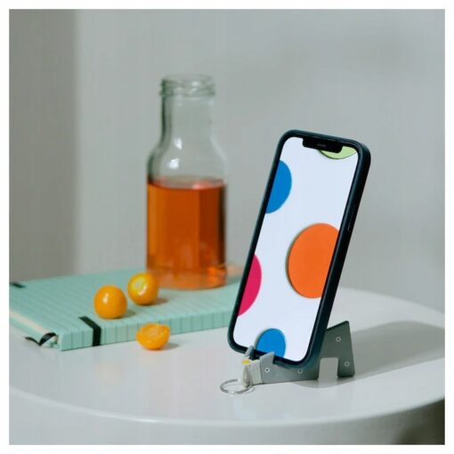IKEA YUPPIENALLE UCHWYT DO TELEFONU SZARY - obrazek 4