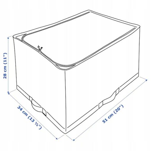 IKEA STUK TORBA ORGANIZER BIAŁY / SZARY 34x51x28 - obrazek 6
