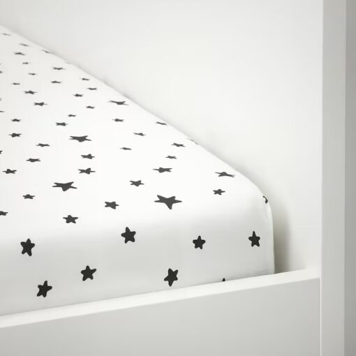 IKEA BUSENKEL PRZEŚCIERADŁO Z GUMKĄ WZÓR 90X200 CM - obrazek 4
