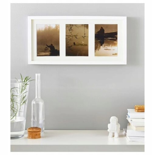 IKEA RIBBA RAMKA NA ZDJĘCIA BIAŁA POTRÓJNA 50x23CM - obrazek 3