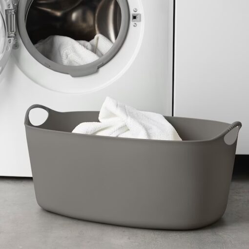 IKEA TORKIS KOSZ NA PRANIE FLEXI SZARY KOLOR 35L - obrazek 2