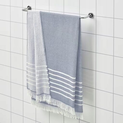 IKEA SIESJON RĘCZNIK KĄPIELOWY PASKI 100x150cm - obrazek 2
