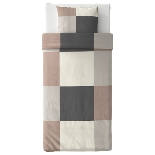 IKEA BRUNKRISSLA POSZWA POŚCIEL BRĄZ 150x200/50x60 - obrazek 2