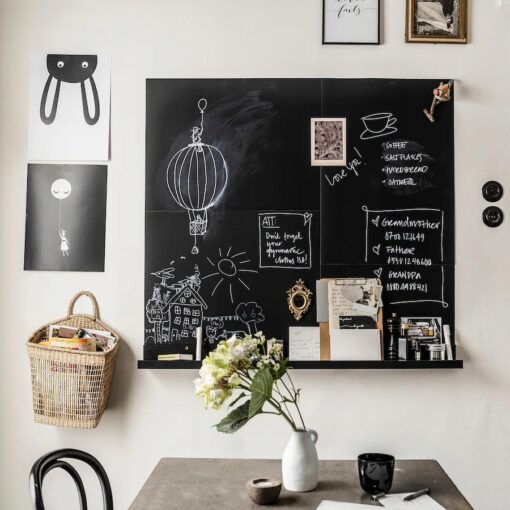 IKEA SAVSTA TABLICA NA NOTATKI CZARNA 50x70cm FOLIA PAPIEROWA - obrazek 3