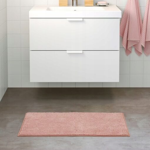 IKEA TOFTBO DYWANIK ŁAZIENKOWY JASNORÓŹOWY 50x80CM - obrazek 2