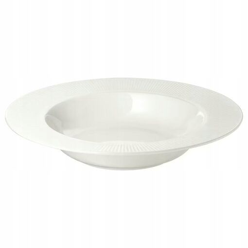 IKEA OFANTLIGT TALERZ GŁĘBOKI OBIADOWY BIAŁY 24 CM