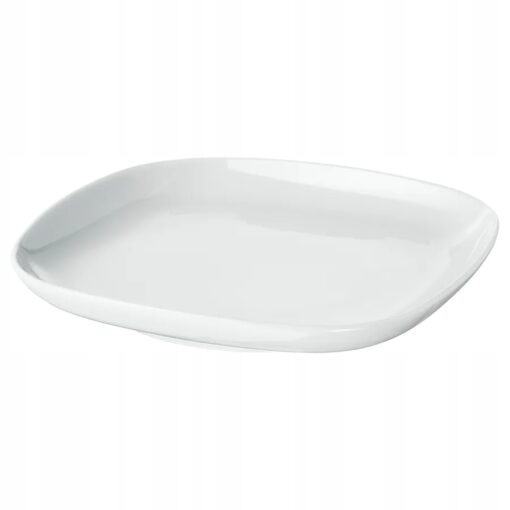 IKEA VARDERA TALERZ TALERZYK BIAŁY PORCELANA 18x18 CM