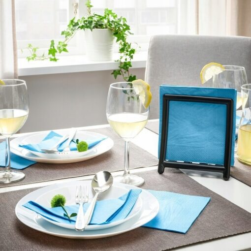 IKEA FANTASTISK SERWETKI JASKRAWE NIEBIESKIE 50szt - obrazek 2