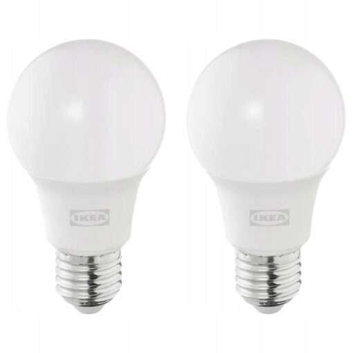 IKEA SOLHETTA ŻARÓWKA LED E27 806 LUMEN KULA 2 SZT