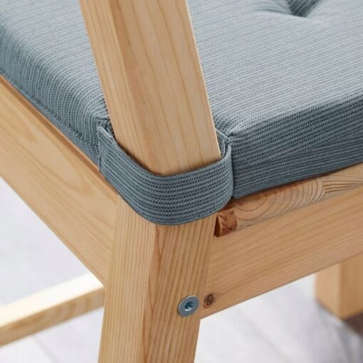 IKEA JUSTINA PODUSZKA NA KRZESŁO SZARE /NIEBIESKIE - obrazek 3