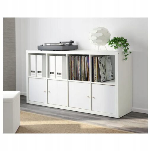 IKEA KALLAX REGAŁ BIAŁY 7x39x147 CM - obrazek 4