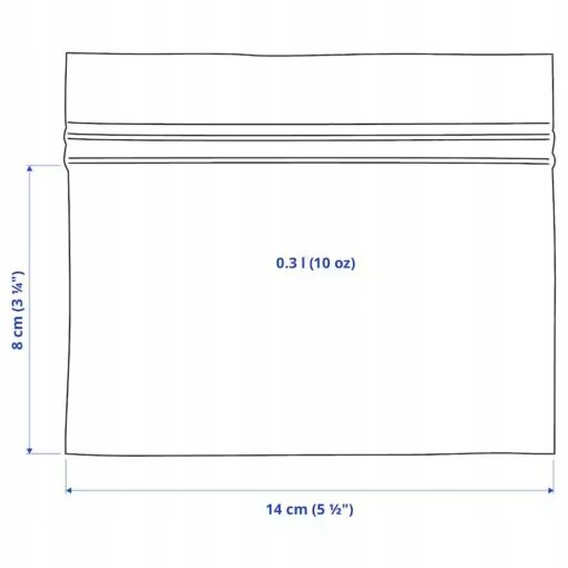 IKEA ISTAD TOREBKA STRUNOWA NIEBIESKA - 25 SZT. - obrazek 5