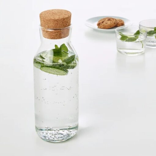 IKEA 365+ KARAFKA Z KORKIEM SZKLANA BEZBARWNA 0.5L - obrazek 2