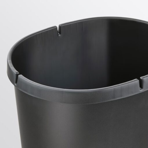 IKEA HOLASS KOSZ Z POKRYWKĄ CZARNY 8 L - obrazek 6